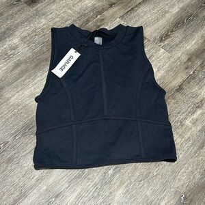 Black garage tank top